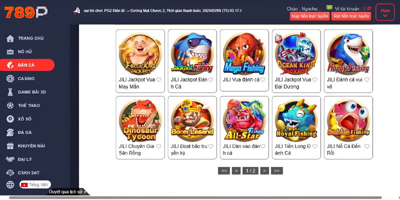 Một số tựa game bắn cá 789P cực hot, có lượt chơi nhiều nhất